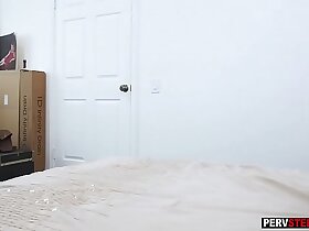 Of age light-complexioned MILF craves young man's curtain load of shit