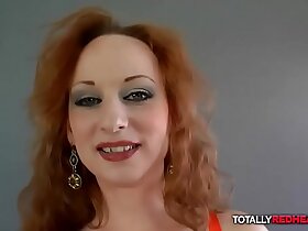 Frizzy redhead full-grown gets roughed approximately fro hardcore blowjob chapter
